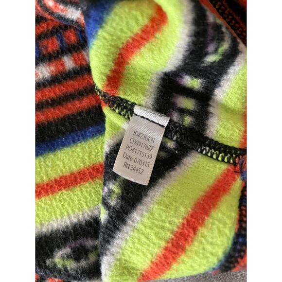 Lauren Ralph Lauren Bright Stripe 1/4 zip pullover fleece SZ Small - Picture 5 of 8